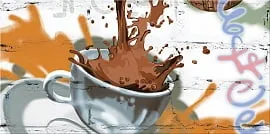 Декор 583022002 Лофт Сплэш белый 40,5х20,1, Azori (Азори)