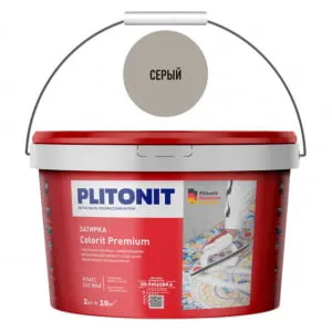 Затирка цементная Colorit Premium серый 2 кг, Плитонит