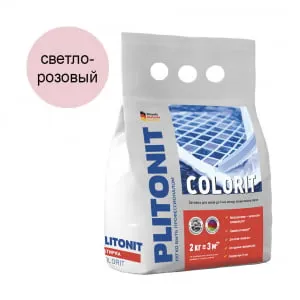 Затирка цементная Colorit светло-розовый 2 кг, Плитонит