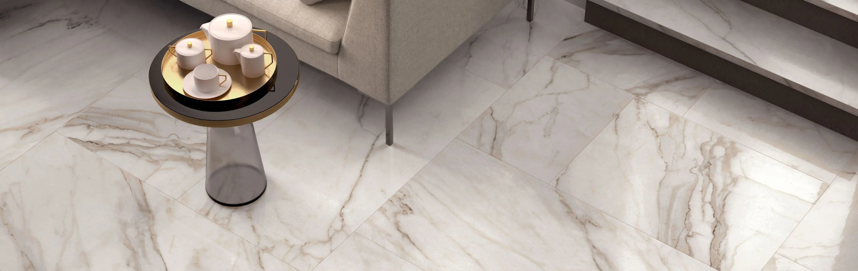 Керамогранит под мрамор: стильный дизайн вашего дома