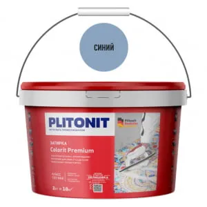 Затирка цементная Colorit Premium (синяя) 2 кг, Плитонит