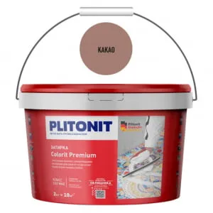 Затирка цементная Colorit Premium (какао) 2 кг, Плитонит