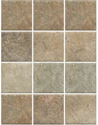 Керамогранит 1326 Брюссель микс матовый из 12 частей 9,8x9,8x0,7, Kerama Marazzi (Керама Марацци)