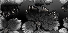 582302001 Валькирия Антрацит Цветы черный декор 20,1*40,5, Azori
