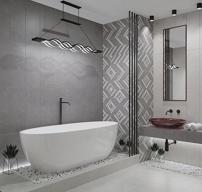 Плитка 00-00108455 Limestone (Лаймстоун) Grey Struttura 24,2х70, Eletto Ceramica (Элетто Керамика)