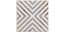 STG\A403\1266H Амальфи орнамент коричневый вставка д\пола 9,8*9,8, Керама Марацци