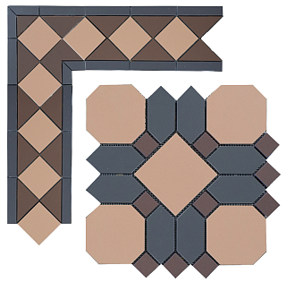 Метлахская плитка Павловск светло-кирпичный (032/013/006) 29,9х29,9, Keramark (Керамарк)