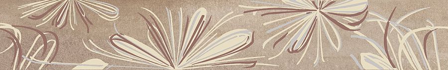 Бордюр 587891001 Sonnet (Соннет) Beige Flower бежевый 50,5х6,2, Azori (Азори)