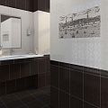Е6130 Дамаско бежевый декор 25*40, Golden Tile