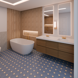 Коллекция фальш-октагона из керамогранита 60х60, Keramark (Керамарк)