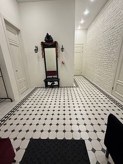 Коллекция метлахской плитки Петергоф К белый/черный 29,2х29,2, Keramark (Керамарк)