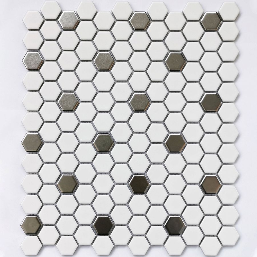 Babylon Silver matt мозаика керамогранитная 26*30, Bonaparte (Бонапарт)