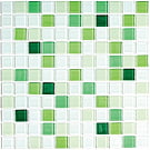 Jump Green №5 растяжка из стеклянной мозаики 30*30, Bonaparte (Бонапарт)