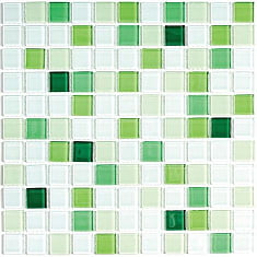 Jump Green №5 растяжка из стеклянной мозаики 30*30, Bonaparte (Бонапарт)