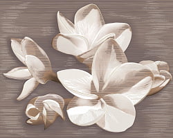 584192003 Amati (Амати) Plumeria Alba коричневый панно 50,5*40,2, Azori