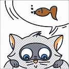 NT\A133\5009 Кошки-Мышки Рыбка декор 20*20, Керама Марацци