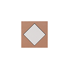 Угол для модуля фальшоктагона (16 октагонов+9 квадратов) кирпичный 32, белый 01 8,6*8,6, Keramark