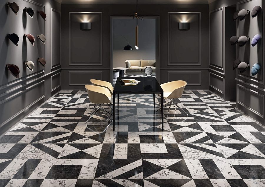 Коллекция керамогранита Бьянко Неро 60х119,5, Kerama Marazzi (Керама Марацци)