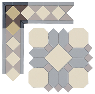 Угловой элемент метлахской плитки Павловск горчичный (015/013/006) 18,1х18,1х15,8, Keramark (Керамарк)