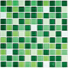 Jump Green №2 растяжка из стеклянной мозаики 30*30, Bonaparte (Бонапарт)