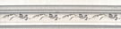 BLB028 Кантри Шик белый декорированный бордюр 20*5, Керама Марацци
