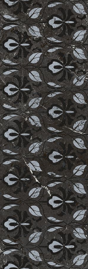 Плитка KM3090B0150R Тубкаль чёрный глянцевый обрезной 30x89,5x0,9, Kerama Marazzi (Керама Марацци)