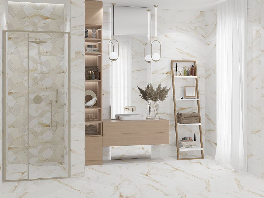 Коллекция плитки Calacatta Royal (Калакатта Роял) 31,5х63, Azori (Азори)