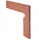 Rodape Escada/Right Step Bullnose/Red красно-коричневая угл. прав. эл. 30*39.8*1.5, Grestejo
