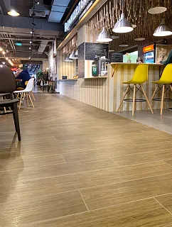 Керамогранит Granite Soft Wood Classic (Вуд классик) охра лаппатированный 19,5х120, Idalgo (Идальго)