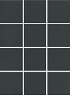 1333 Агуста черный натуральный плитка д\стен 9,8*9,8 из 12 частей, Керама Марацци