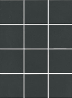 1333 Агуста черный натуральный плитка д\стен 9,8*9,8 из 12 частей, Керама Марацци