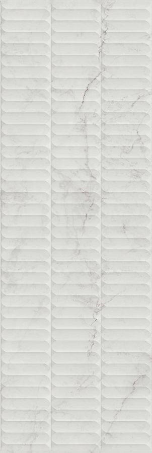 Плитка KM3090B0160R Тубкаль белый глянцевый структура обрезной 30x89,5x1,05, Kerama Marazzi (Керама Марацци)