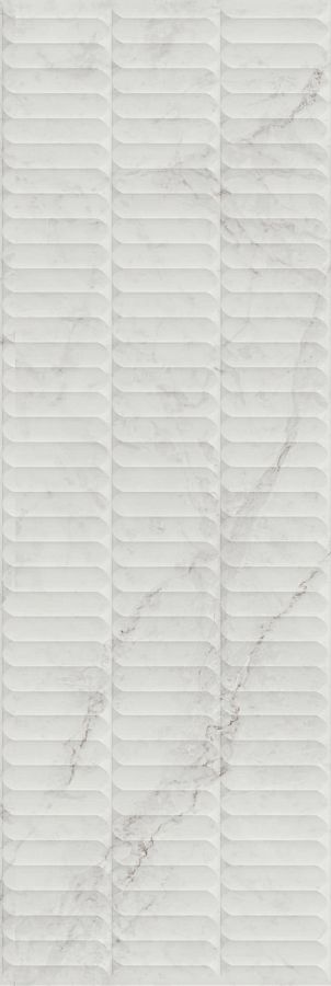 Плитка KM3090B0160R Тубкаль белый глянцевый структура обрезной 30x89,5x1,05, Kerama Marazzi (Керама Марацци)