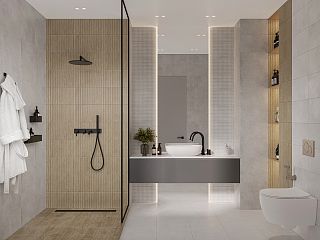 10100001559 Ритм сер низ 02 плитка для стен 25*40, Gracia Ceramica