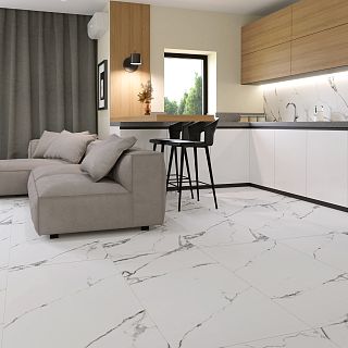Керамогранит G390-Neiva (Нейва) White 60х60 матовый, Гранитея