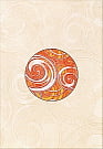 581342201 Фьюжн Коралл Рондо оранжевый декор 40,5*27,8, Azori