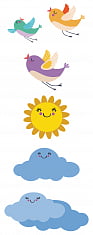 06-01-1-52-05-01-3027-0 Kids Sky панно 40*100, Нефрит-Керамика