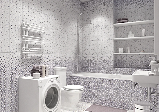 Мозайка 732883 нео фиолетовая матовая 45х45, Pieza ROSA