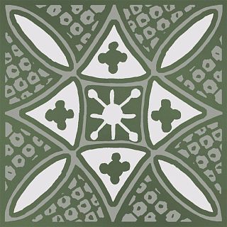 Декор KMD3STA019GN Бахия 2 зелёный глянцевый 9,8x9,8x0,7, Kerama Marazzi (Керама Марацци)