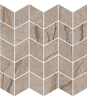 Декор KMD2MSM014BR Ифран мозаичный бежевый светлый глянцевый обрезной 30x31,2x0,9, Kerama Marazzi (Керама Марацци)