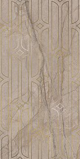 Декор KMD3STA071BR Ифран бежевый светлый глянцевый обрезной 60x119,5x0,9, Kerama Marazzi (Керама Марацци)