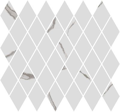 Декор T054\48022 Монте Тиберио мозаичный белый глянцевый 37,5x35x1, Kerama Marazzi (Керама Марацци)