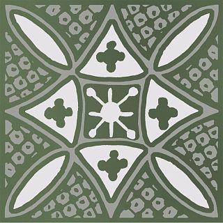 Декор KMD3STA019GN Бахия 2 зелёный глянцевый 9,8x9,8x0,7, Kerama Marazzi (Керама Марацци)