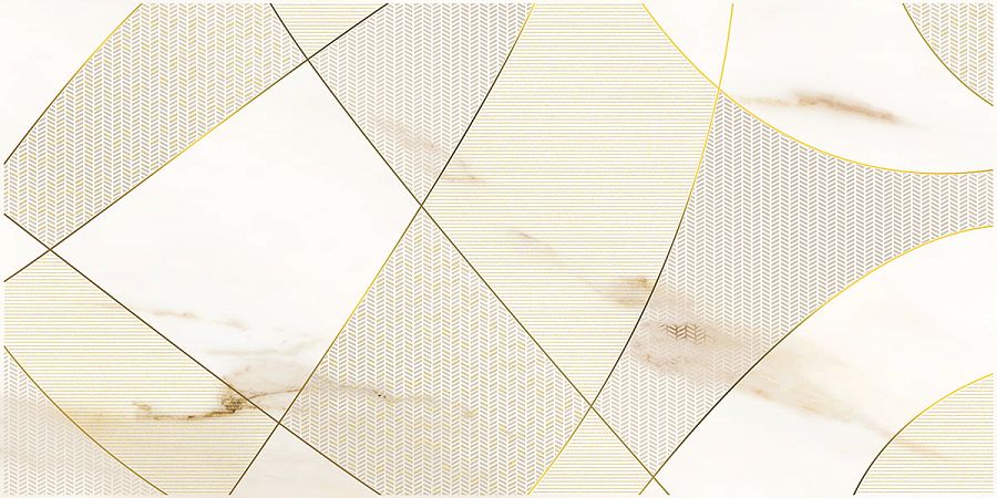 Декор 587912001 Calacatta Royal (Калакатта Роял) Geometria белый 31,5х63, Azori (Азори)