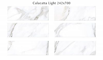 506891201 Calacatta (Калакáтта) Light плитка д/стен 24,2*70, Eletto (Azori)