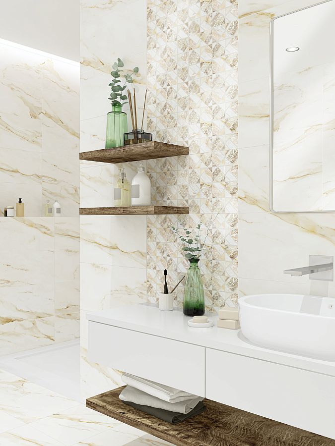 Коллекция плитки Calacatta Royal (Калакатта Роял) 31,5х63, Azori (Азори)