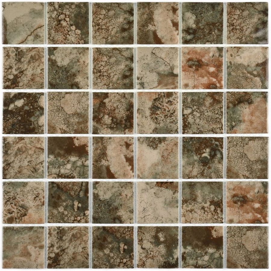 Amuletto Leaf мозаика стеклянная 30*30, Bonaparte (Бонапарт)