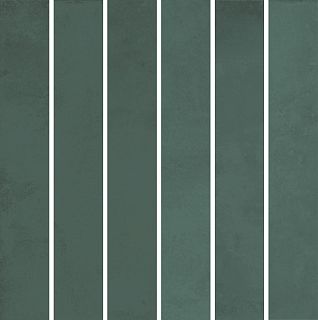 Декор KMD2MSM005BN Фес мозаичный зелёный тёмный глянцевый 15x15x0,77, Kerama Marazzi (Керама Марацци)