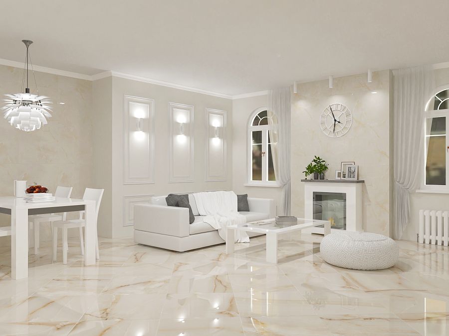Керамогранит 00-00108577 Onyx Ivory (Оникс Айвори) Индия 120х60, Azori (Азори)