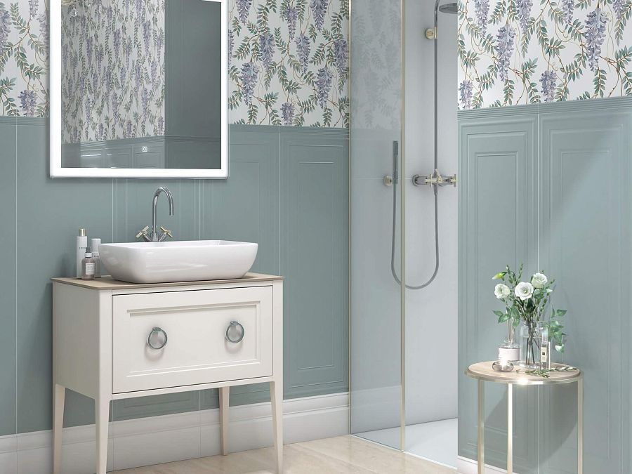 Декор 14018R\3F Монфорте Цветы матовый обрезной 40x120x1, Kerama Marazzi (Керама Марацци)